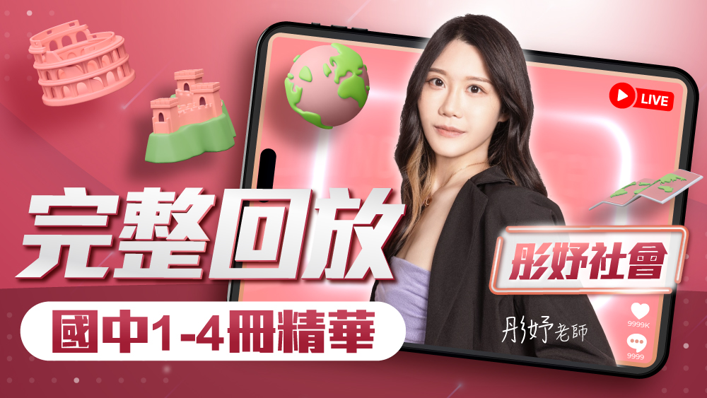 【彤妤社會】實力衝刺1-4冊總複習