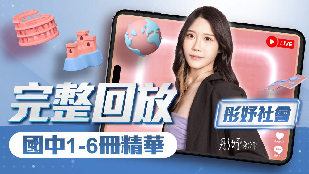 【彤妤社會】實力衝刺1-6冊總複習